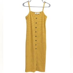 Retro D ribbed spaghetti straps dress size M